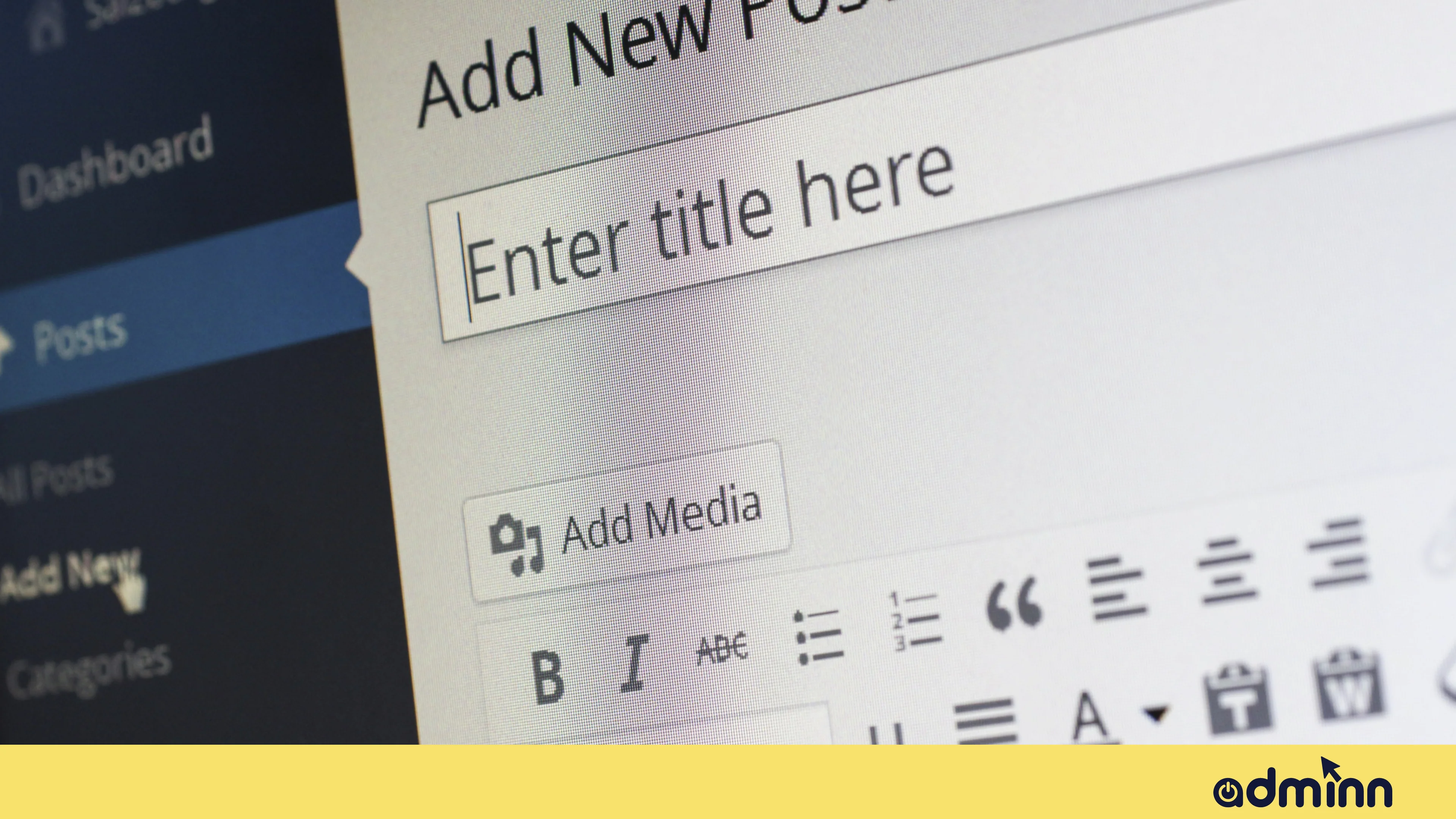 adding a post on wordpress